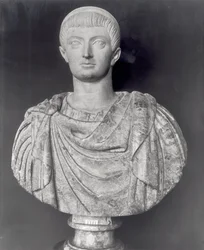 Konstantin I. (ca. 274-337), ca. 350 n. Chr. (Marmor)